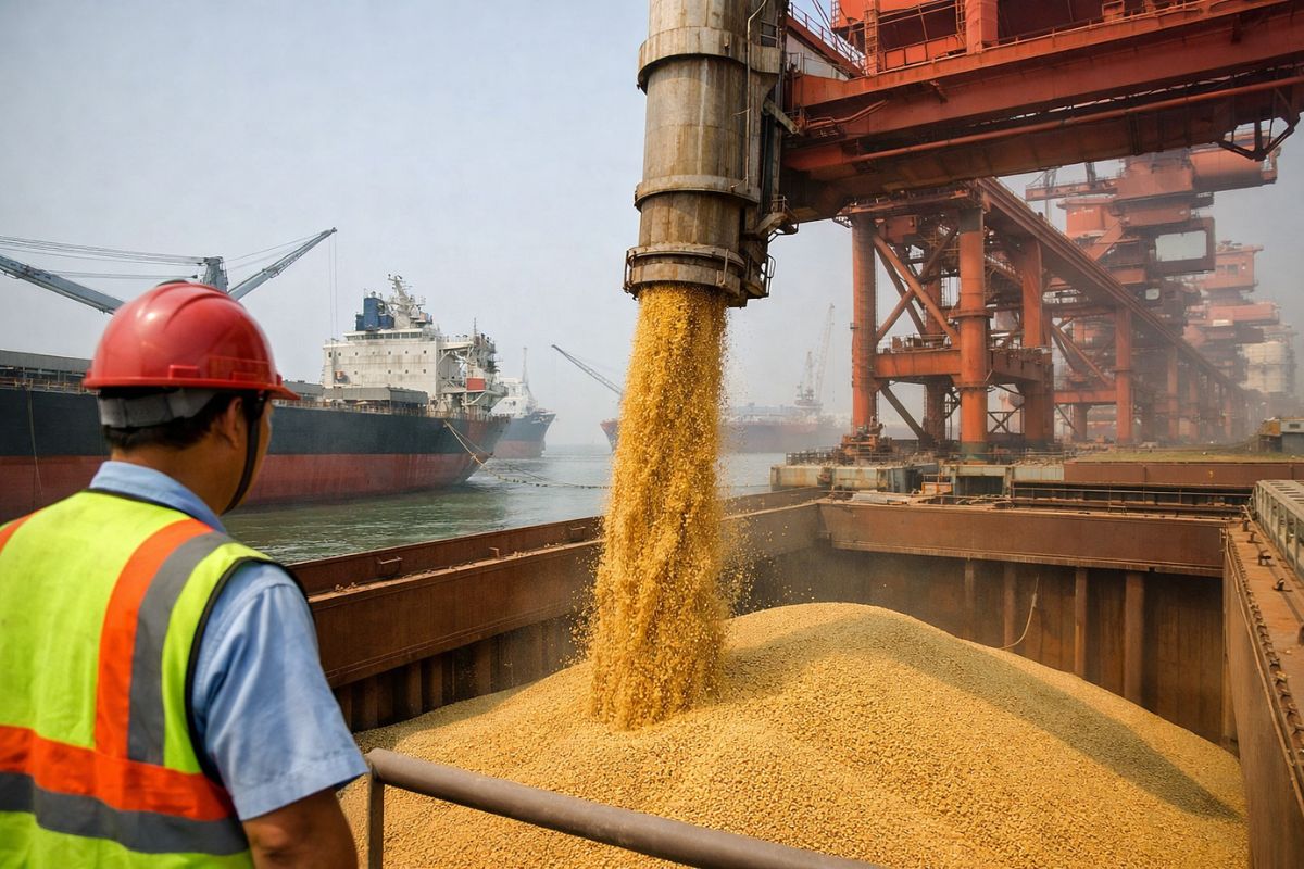 China devolve 20 navios de soja brasileira