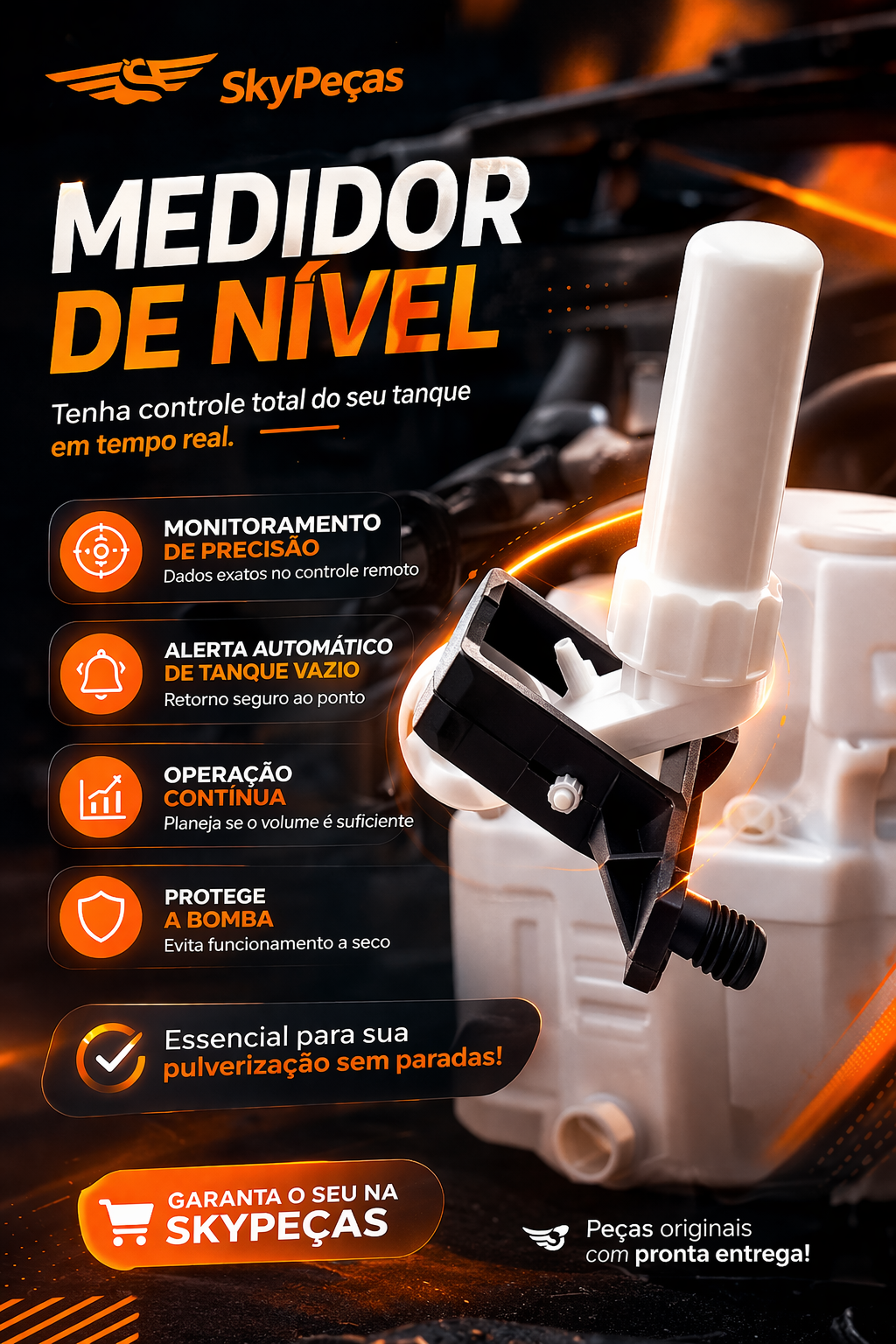 Medidor de Nível Tanque T50/T25